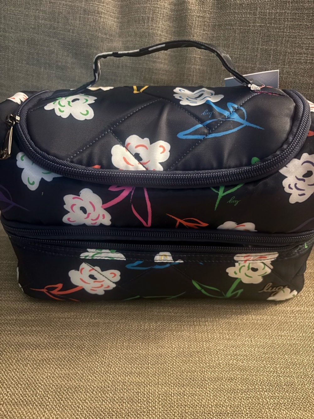 Lug Stowaway Cosmetic Case Bright Floral NWT